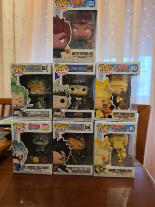 Funko Pop! Naruto, One Piece, Black Clover
