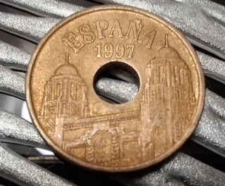 Moneda 25 Pesetas España 1997 Melilla