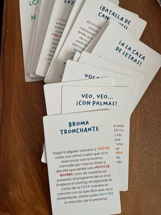 Juego de cartas ¿Cuánto Queda?