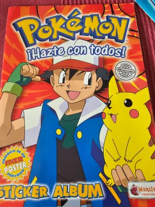 Colecc Álbum Pokémon Stickers 1999 merlin Completo