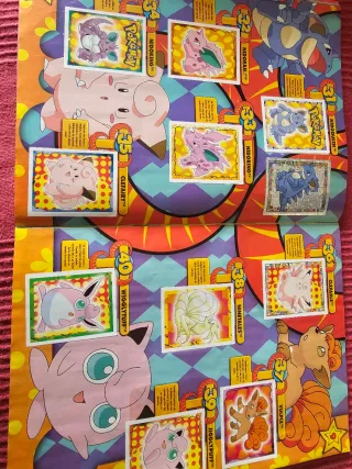 Colecc Álbum Pokémon Stickers 1999 merlin Completo
