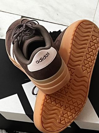 Adidas VL Court Bold Junior Marrón/Beige