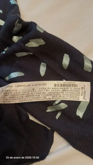 Jersey Zara trazos brillantes