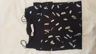 Jersey Zara trazos brillantes