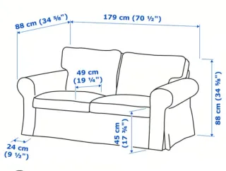 Sofá Ektorp 2 plazas Ikea