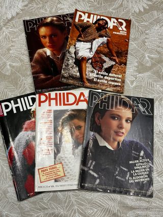 Pack revistas Phildar punto patrones antiguos 1985