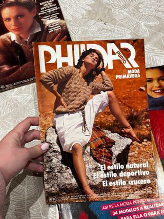 Pack revistas Phildar punto patrones antiguos 1985