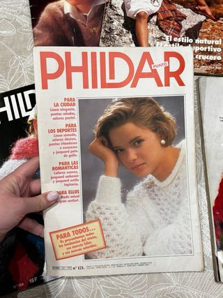 Pack revistas Phildar punto patrones antiguos 1985