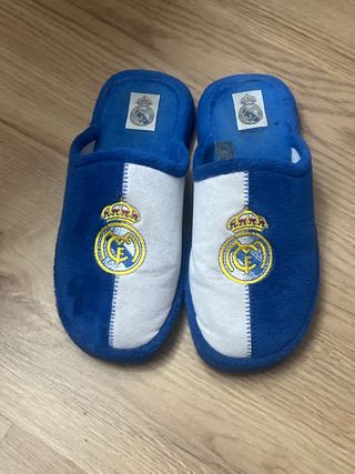 Zapatillas Casa Real Madrid Azul y Blanco