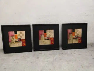 Set 3 Cuadros Decorativos Salón