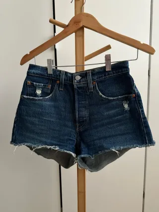Shorts vaqueros Levi's desgastados