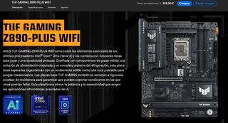 Placa Base ASUS TUF GAMING Z890-PLUS WIFI
