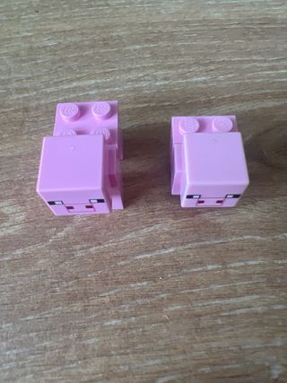 Lego Minecraft Cerditos Rosas