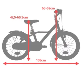 Bicicleta infantil BTWIN 16 pulgadas