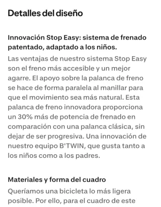 Bicicleta infantil BTWIN 16 pulgadas