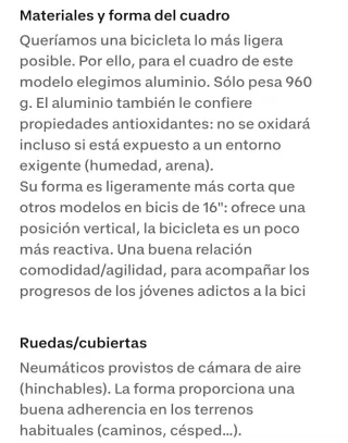 Bicicleta infantil BTWIN 16 pulgadas