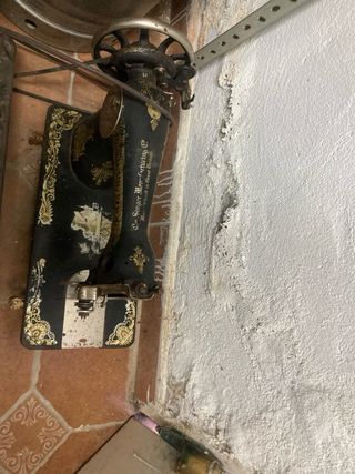 Máquina de coser antigua.