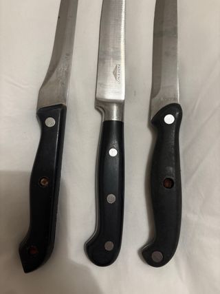 Tris coltelli da bistecca vintage