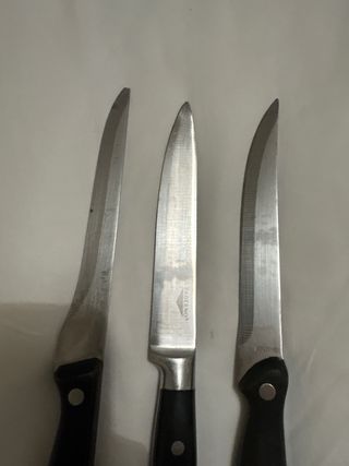 Tris coltelli da bistecca vintage
