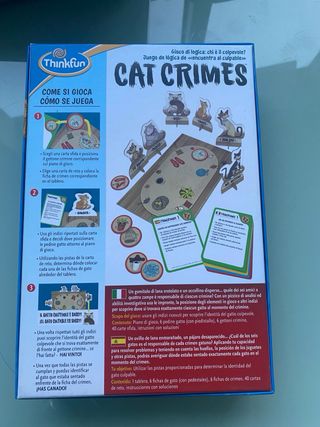 Juego de mesa Cat Crimes ThinkFun