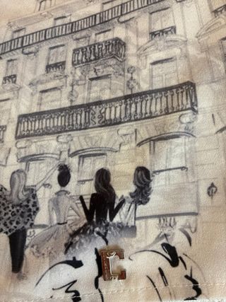 Blusa italiana estampada Paris niña