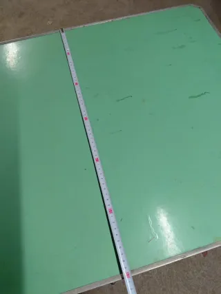 Mesa plegable camping antigua verde