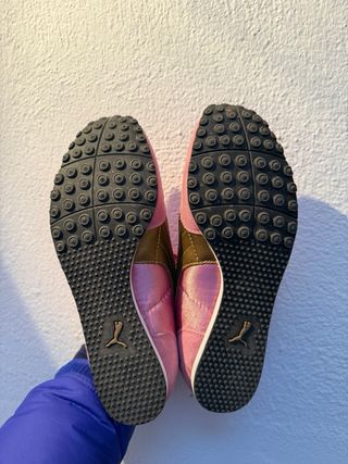 Zapatillas Puma Rosas y Doradas