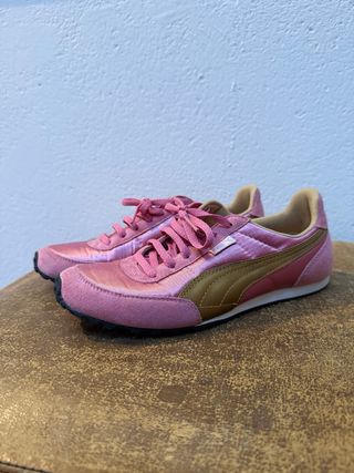 Zapatillas Puma Rosas y Doradas