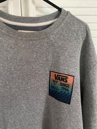 Sudadera Vans Gris Talla M Estampado