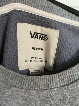 Sudadera Vans Gris Talla M Estampado
