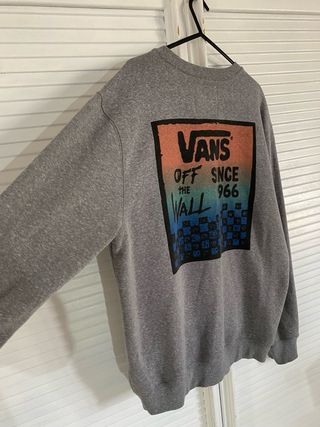 Sudadera Vans Gris Talla M Estampado