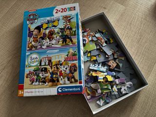 2 Puzzles Paw Patrol 20 piezas Clementoni