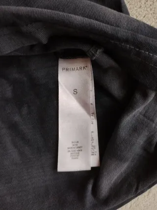 Camiseta manga corta tie-dye Negra/Gris Primark