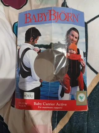 Mochila Porta Bebé Babybjörn Active Negra