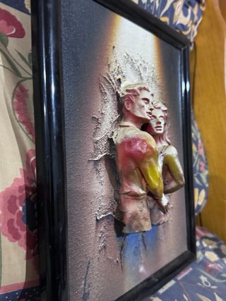 Cuadro pareja relieve