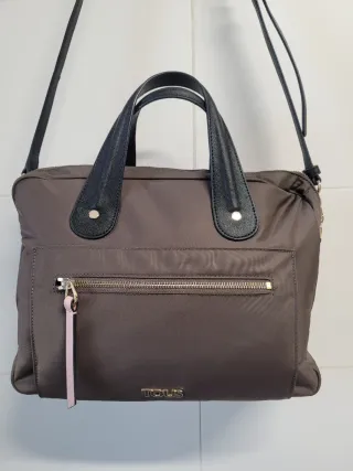 Bolso Maletín TOUS Nailon Caqui