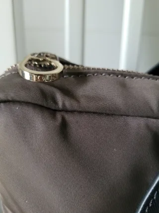 Bolso Maletín TOUS Nailon Caqui