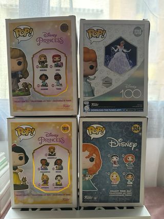 Cajas Funko Pop Disney Princesas