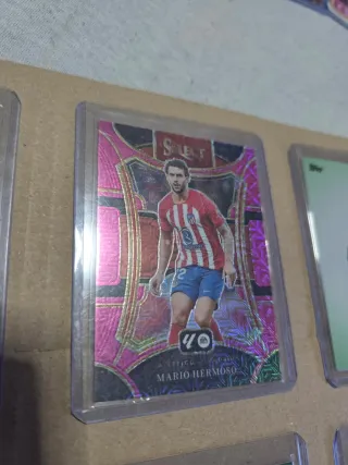 Lote 6 cromos numerados fútbol Atlético de Madrid