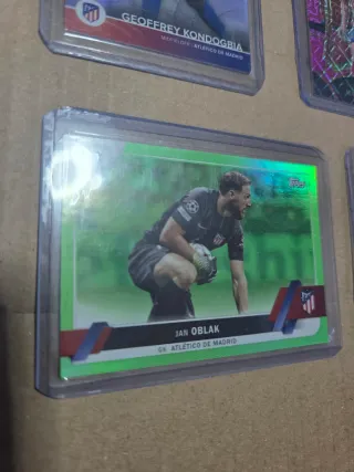 Lote 6 cromos numerados fútbol Atlético de Madrid