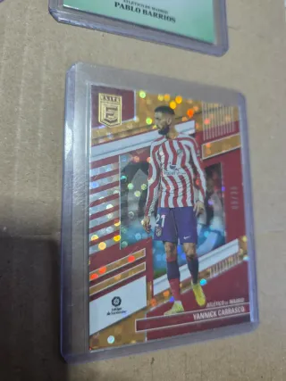 Lote 6 cromos numerados fútbol Atlético de Madrid