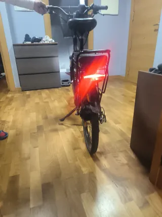 Bicicleta Eléctrica con Cesta