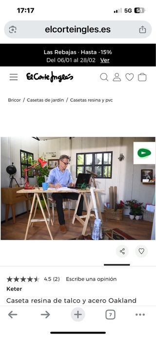 Caseta exterior Keter roja