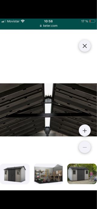 Caseta exterior Keter roja