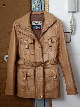 Chaqueta de cuero genuino Imperio mujer