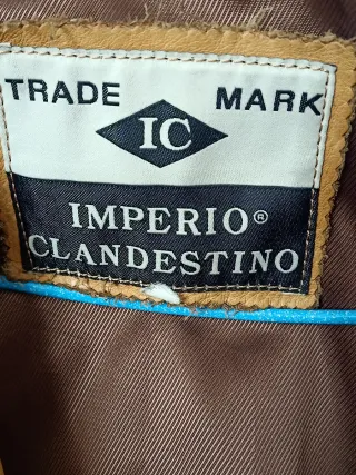 Chaqueta de cuero genuino Imperio mujer