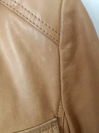 Chaqueta de cuero genuino Imperio mujer