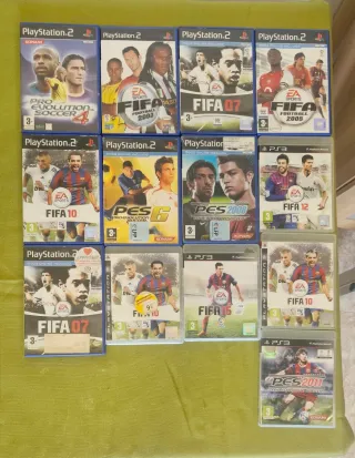 Lote Videojuegos Fútbol PS2 y PS3