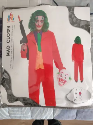 Disfraz Joker Payaso talla M