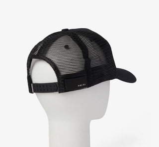 Gorra Amiri Negra con Logo Blanco